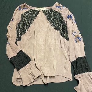 Purple long sleeve top